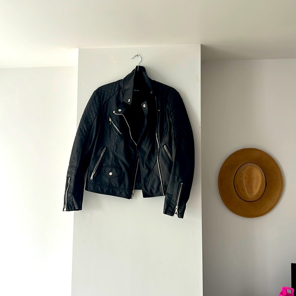 Express faux Leather Jacket